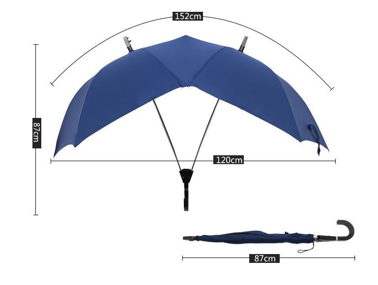 Two-People Modern Novelty Umbrella / Couple’s Umbrella