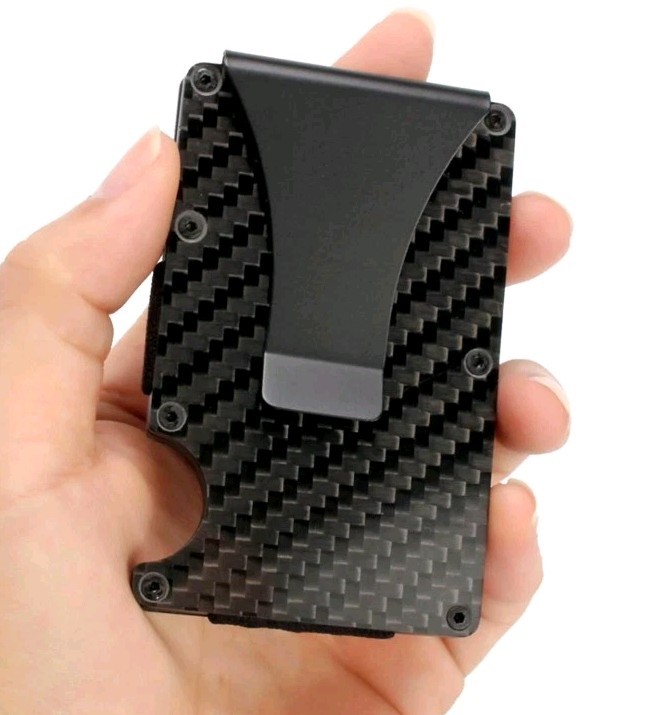 Men’s RFID Blocking Money Clip Minimalist Slim Card Holder Free Shipping from US