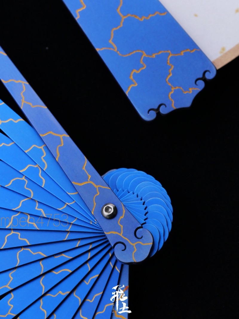 10 In Titanium Alloy Folding Fan Metal Hand Fan Martial Arts Kung Fu Pocket Fan