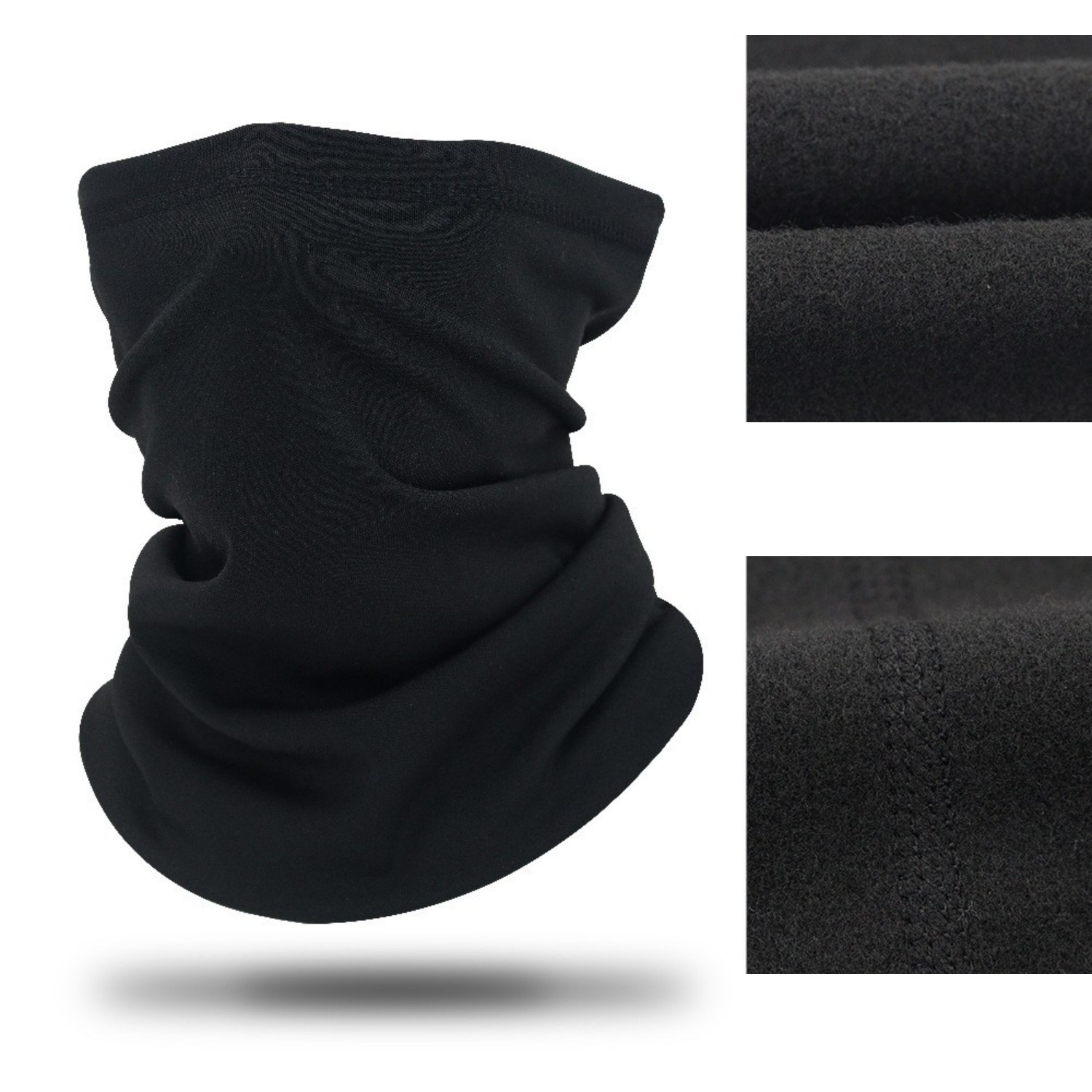 2 Pack Winter Fleece Warmer Windproof Face Mask Scarf Soft Neck Gaiter Bandana