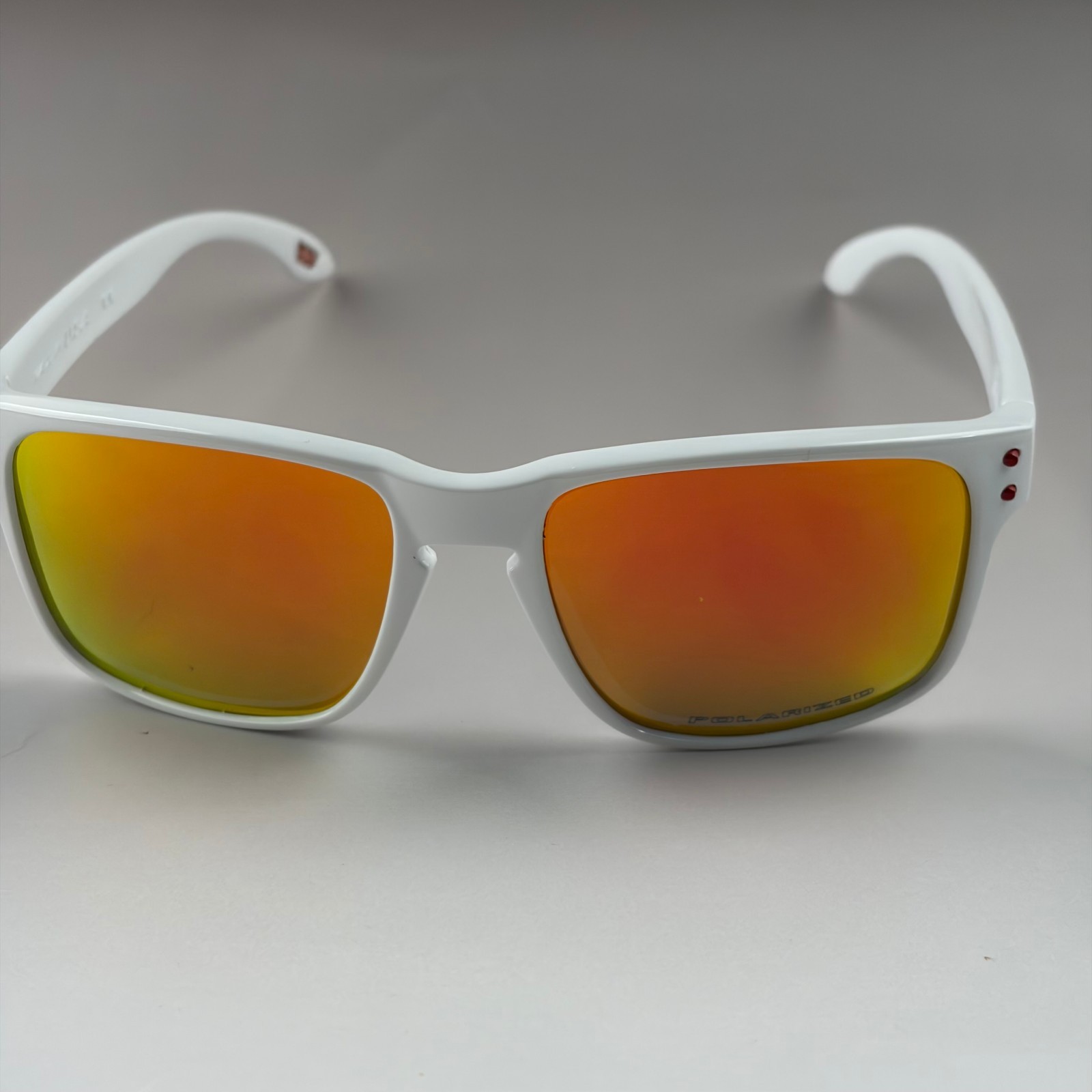 Oakley Holbrook Sunglasses White Frame Orange Lens With Box, Case
