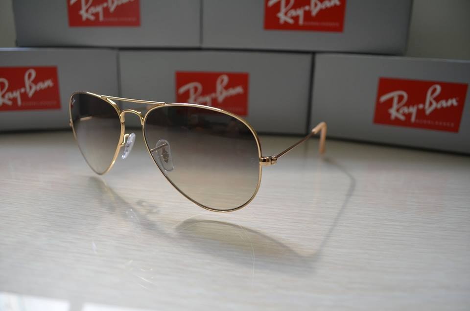 Sunglasses Aviator 3025 001/32 Light GRAY Gradient Lenses- Ray Ban Standard Size