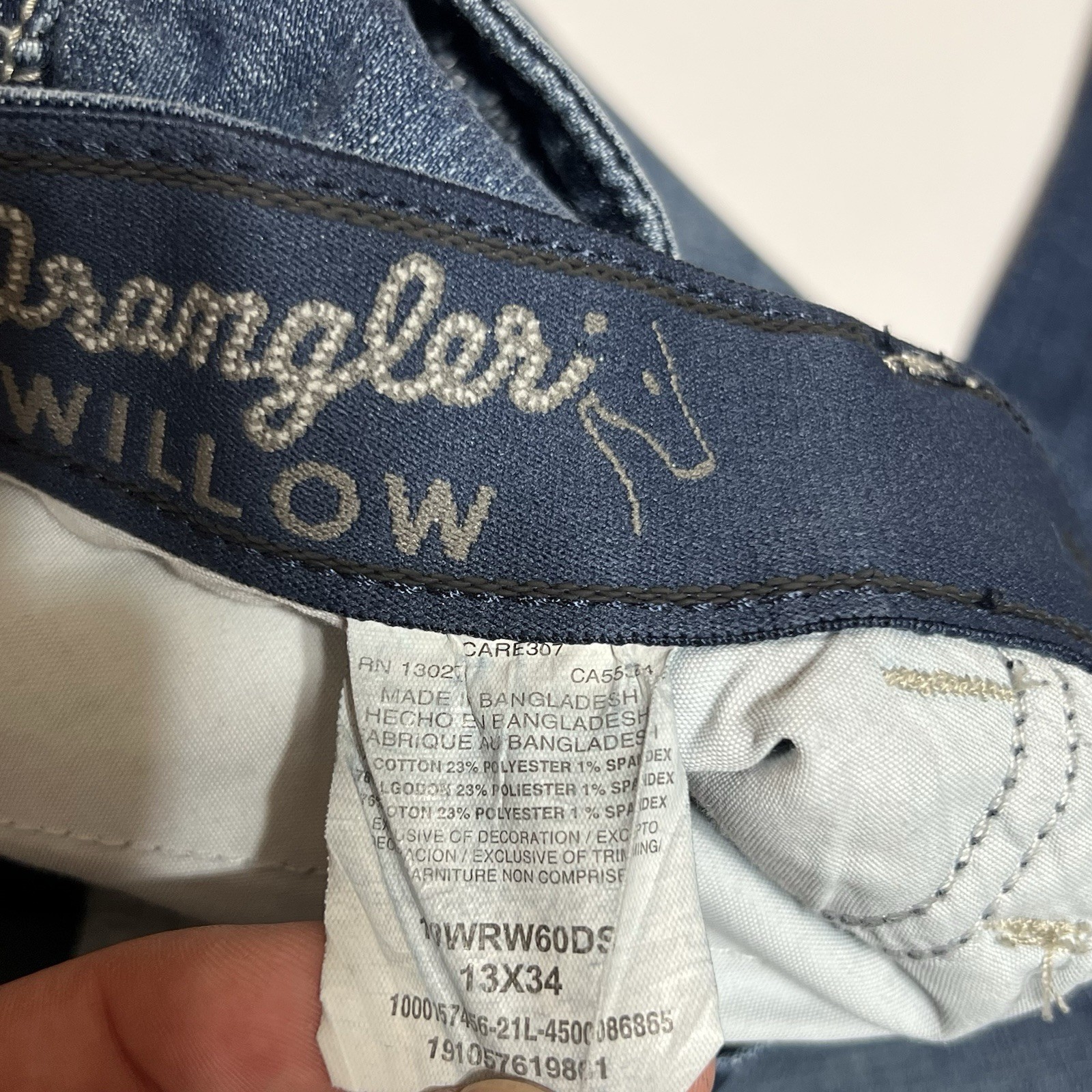 Wrangler Willow Ultimate Riding Jeans Boot Cut Women 13×34 (32×33) Stretch Blue