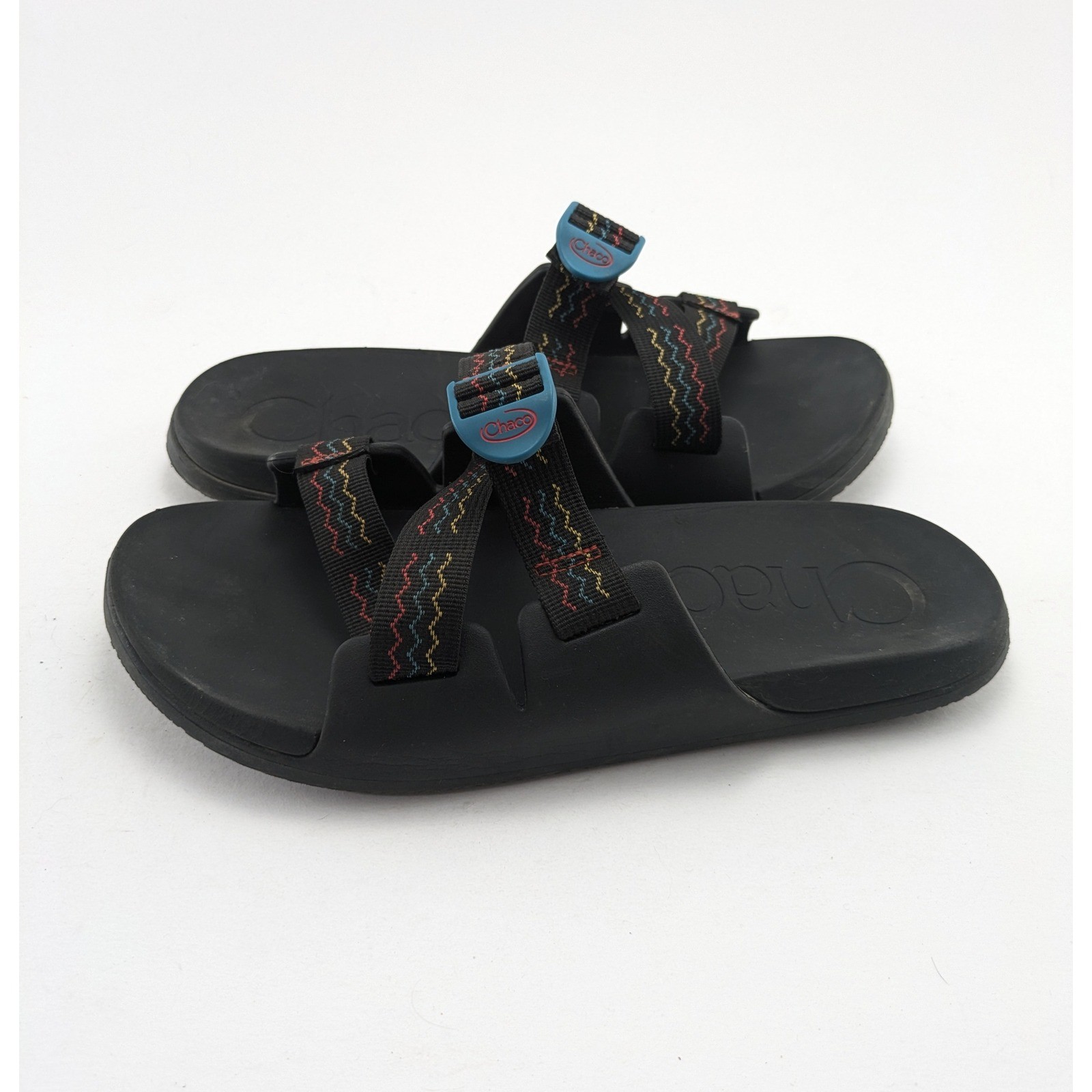 Mens Chaco Chillos Multicolor Zigzag Adjustable Slip On Comfort Sandals Size 12