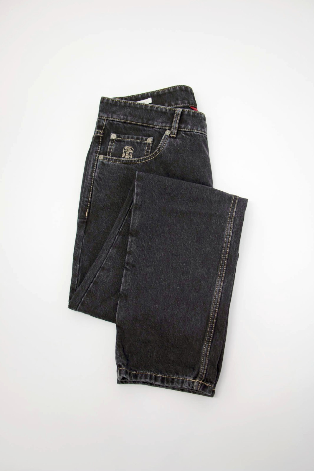 NWT $1150 Brunello Cucinelli Men’s “Traditional Fit” Jeans W/ Logo Hardware A262