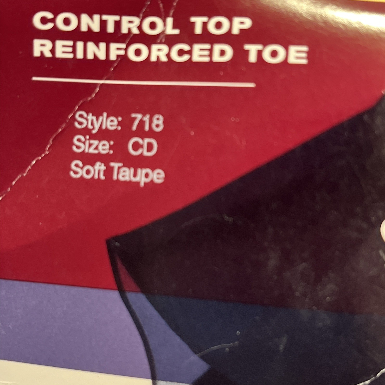 Hanes Silk Reflections Silky Sheer Control Top Pantyhose Soft Taupe Size CD Soft