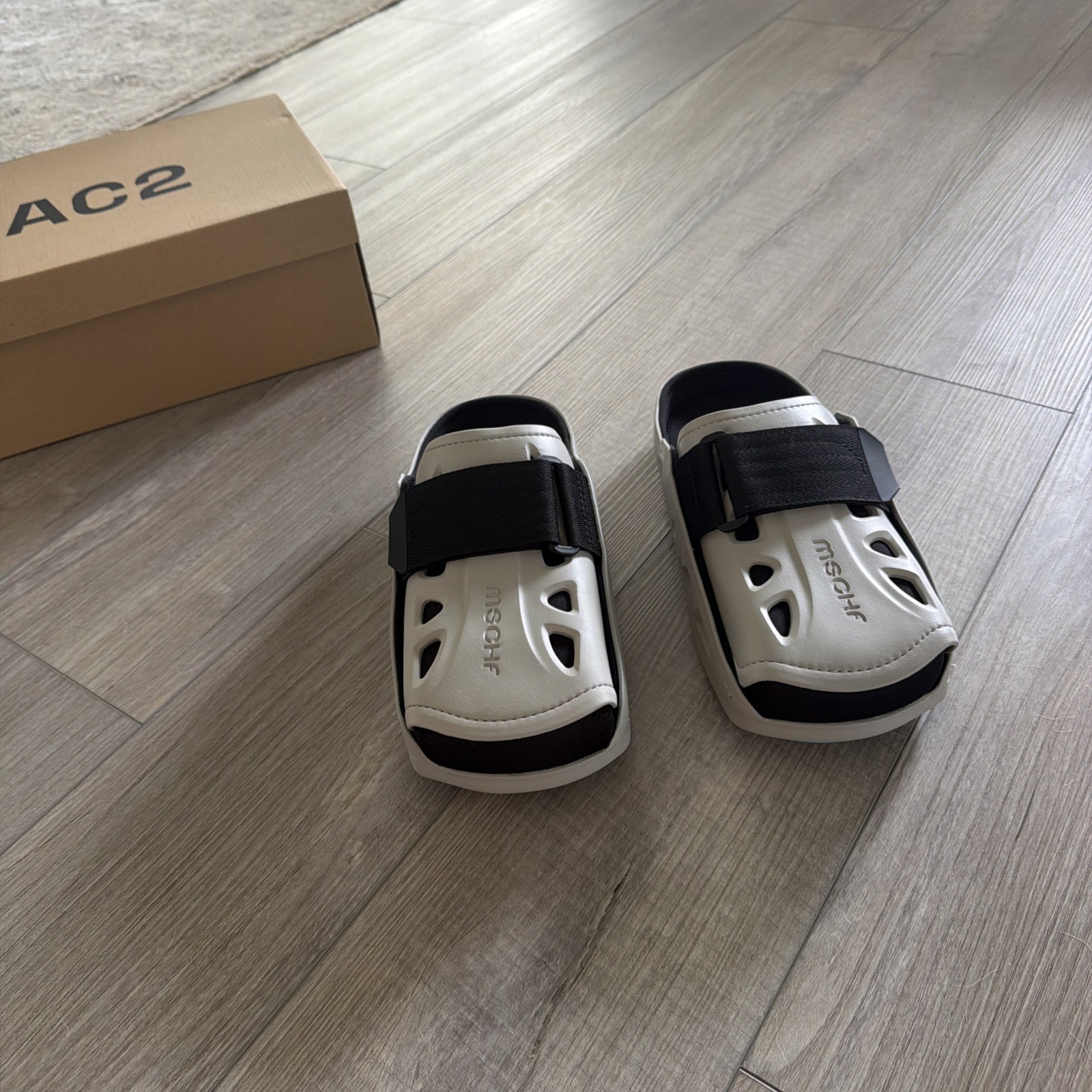 LIMITED EDITION MSCHF Mens AC2 Air Cast Slides Gray Blue – Size 12