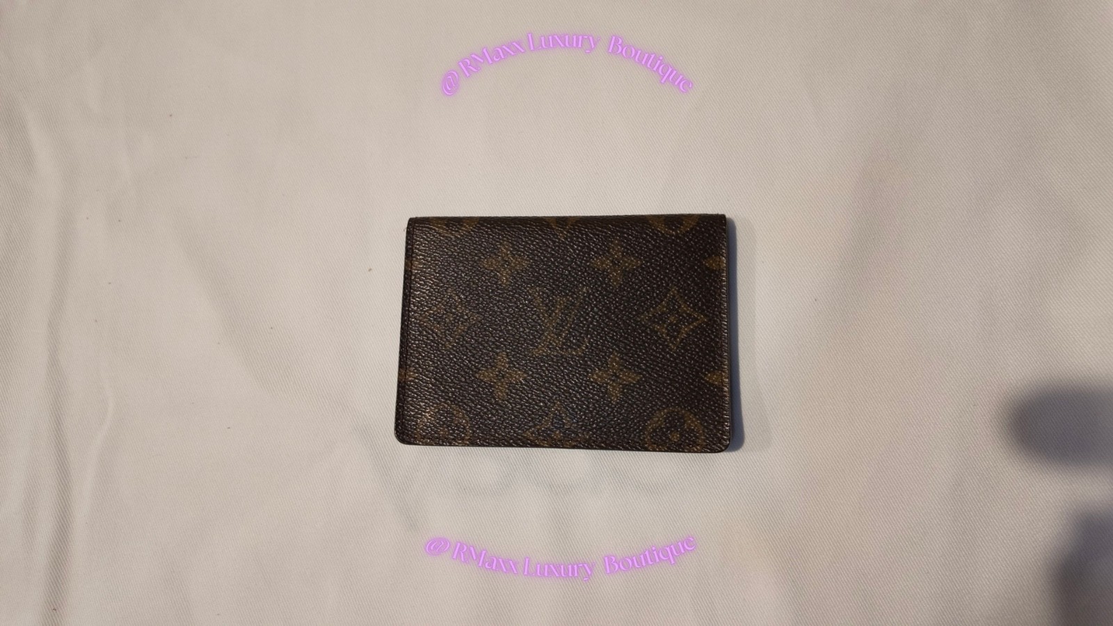 Louis Vuitton Monogram Folding Mirror Case Card Holder Brown Canvas