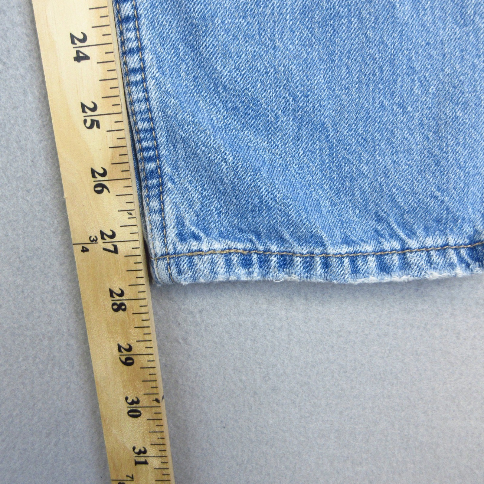 Levi’s Low Pro Straight Jeans Women W24 Light Blue Wash Denim 100% Cotton
