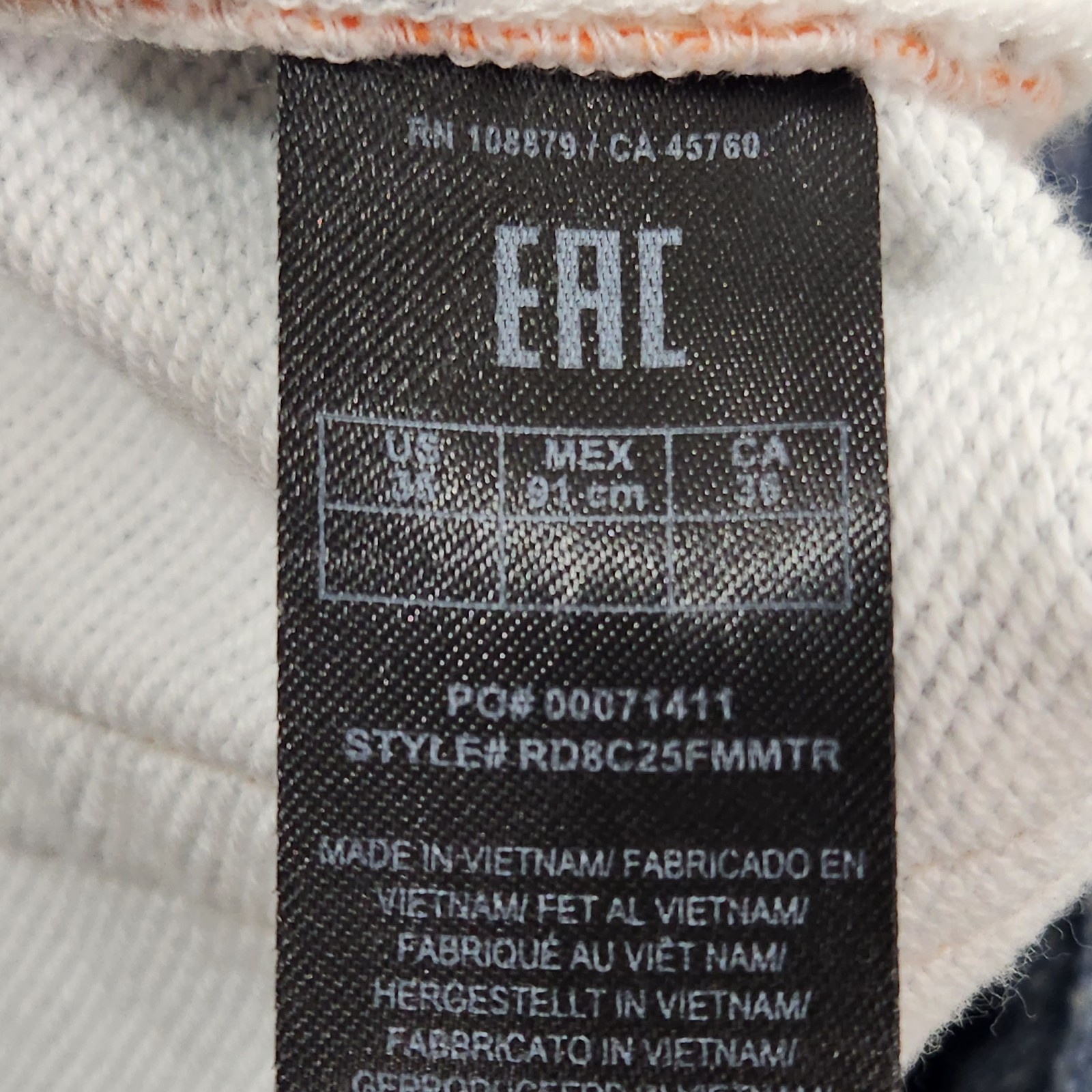 Rag & Bone Pants Mens 36 Blue Dover rb Miramar Fit 4 Straight Leg Cotton Terry