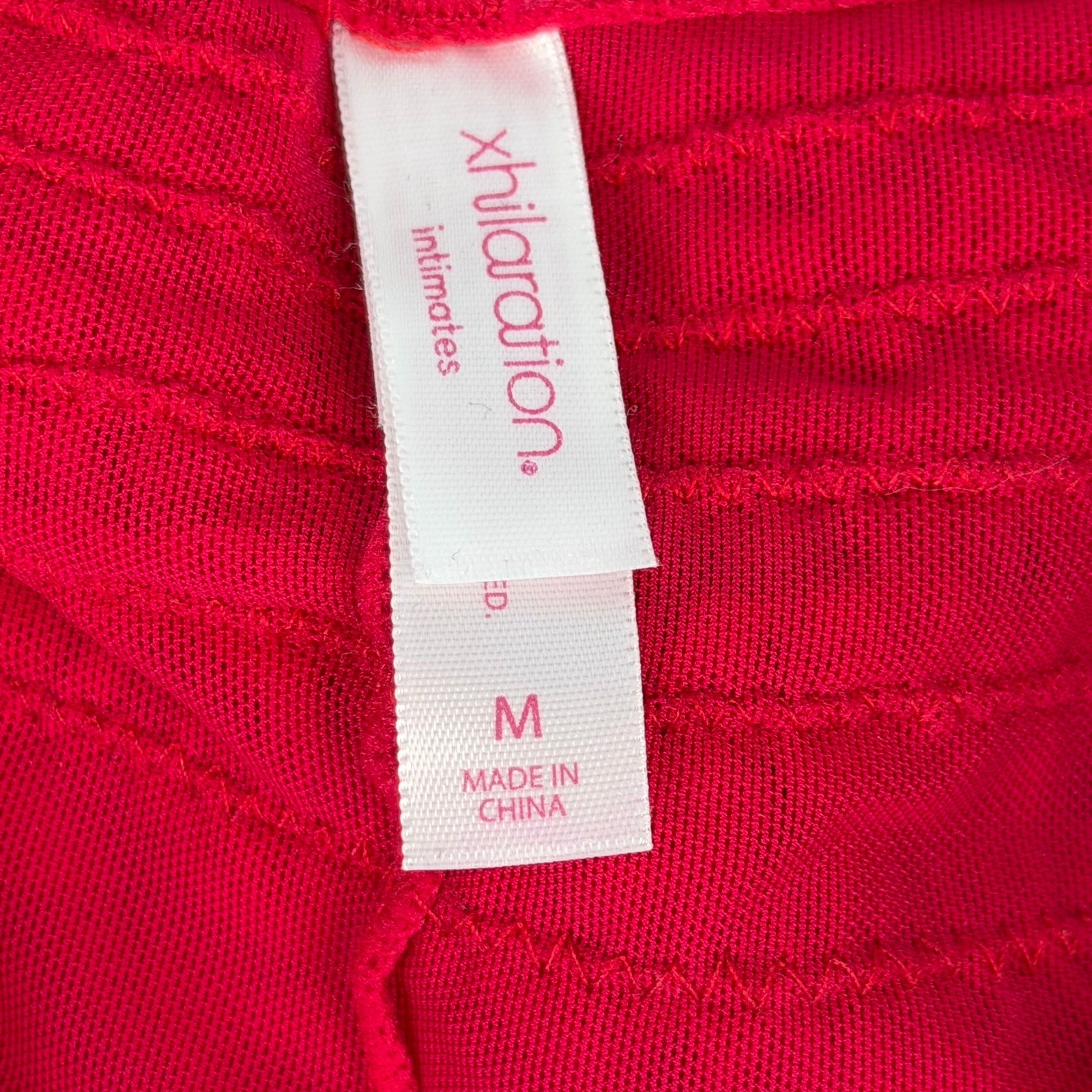 Xhilaration Intimates Medium Red Pink Mesh Ruffle Boyshort Panties NWOT
