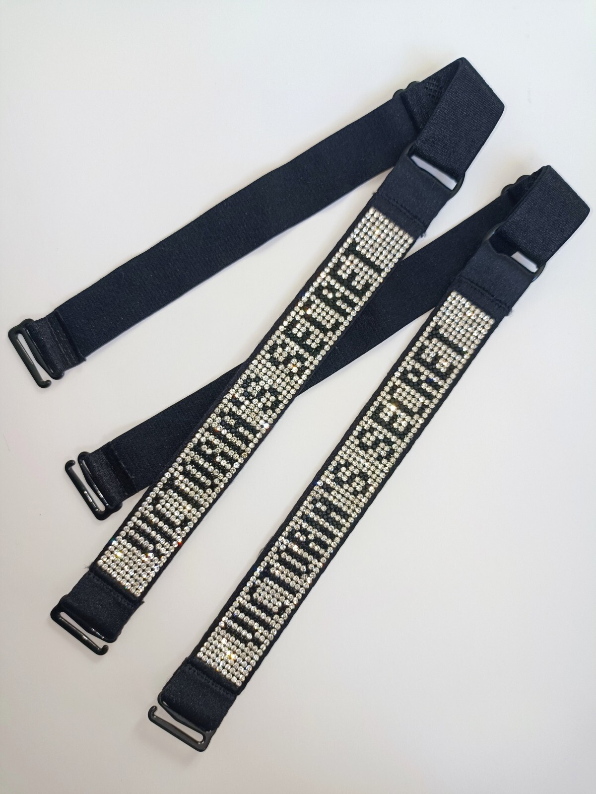 Black or White or Red or Pink/Bra Straps/1pair/Adjustable Diamond/shine strap
