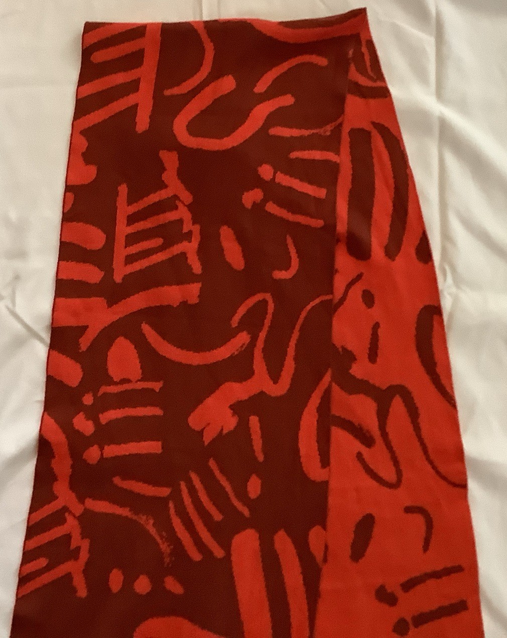 Biquette Fold By Jenny Pennywood Scarf 100% Egyptian Cotton 13”X86” $75 OP NWOT