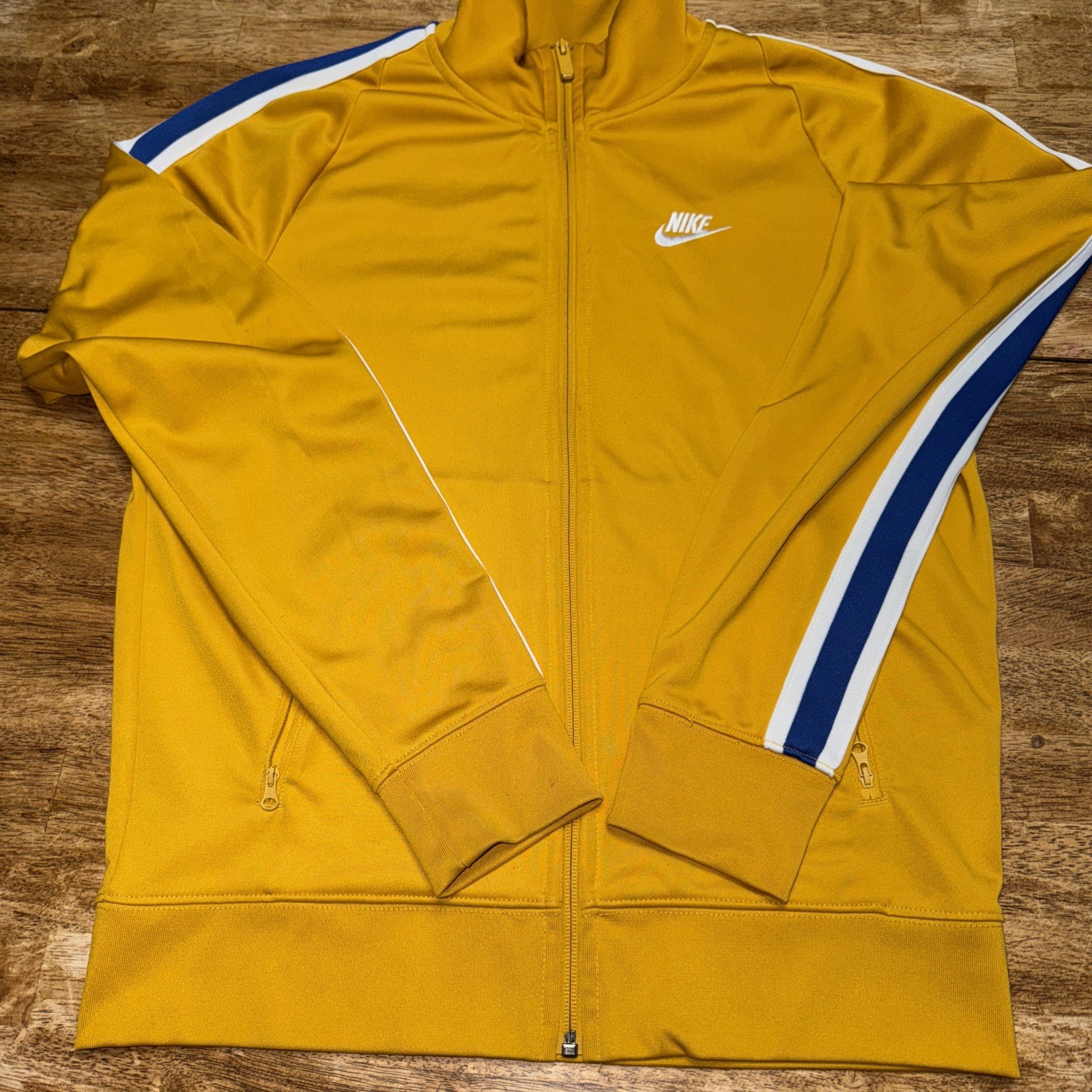 Nike Tribute Track N98 Jacket Golden / Mustard AR2244 711 Mens size S 2019