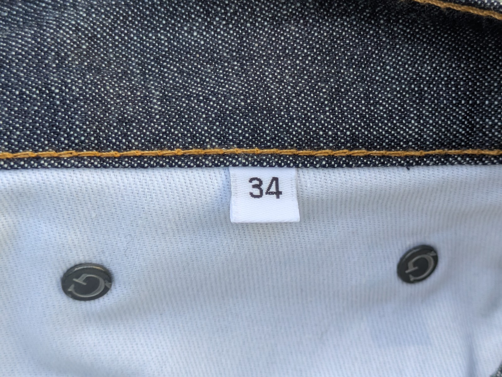 Mens Gustin #37 9oz Light Japan Selvedge Denim Cropped Slim Jeans 34×22.75 Raw