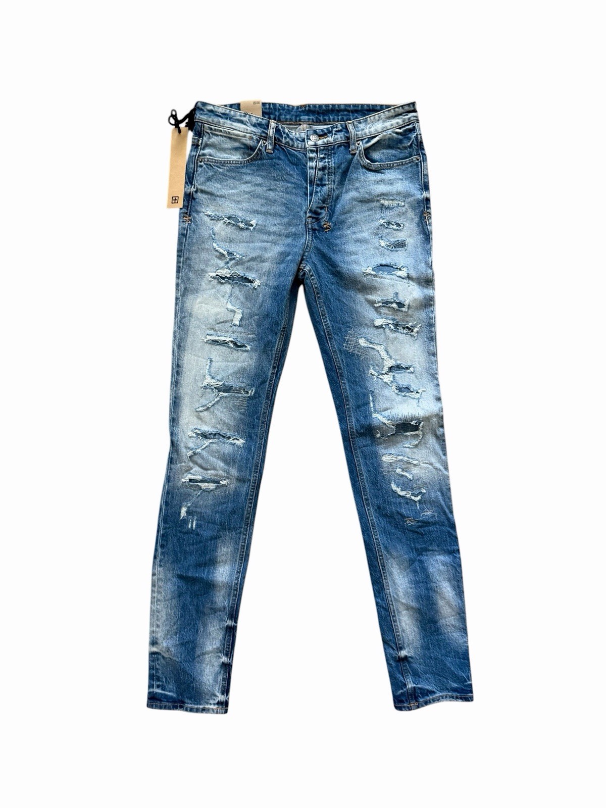 Ksubi Jeans Mens TekTonik Van Winkle Skinny Leg Blue $260 Size 32×32 (32/32)