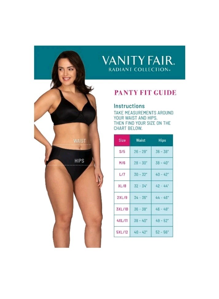Vanity Fair Women’s 4XL ( 1 ) Hi-Cut Light Control Undershapers Briefs Panties
