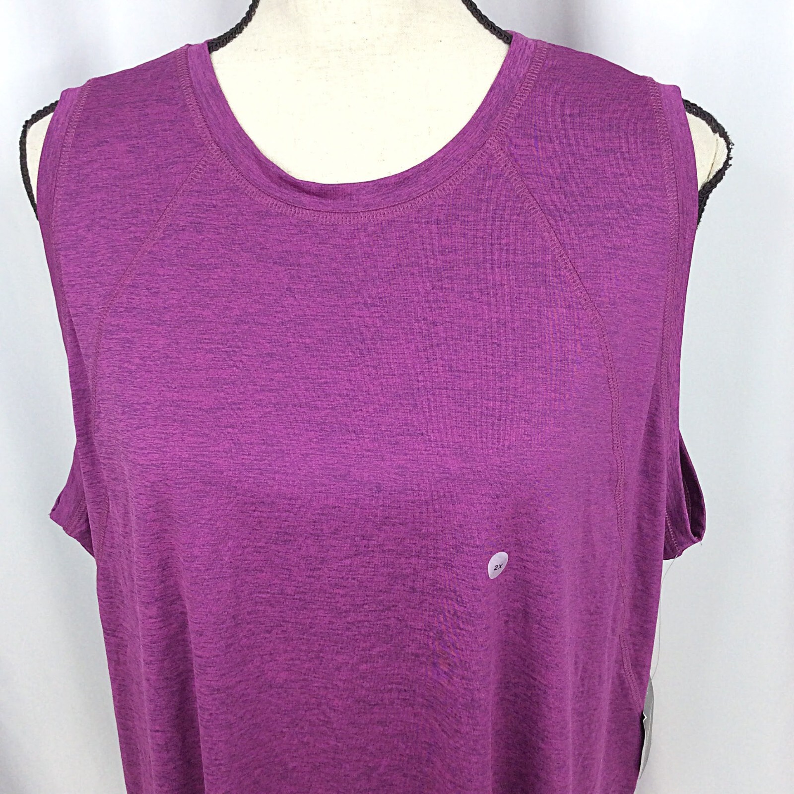 NWT Eddie Bauer Women’s Resolution High Neck Tank Top Plus Size 2X Purple