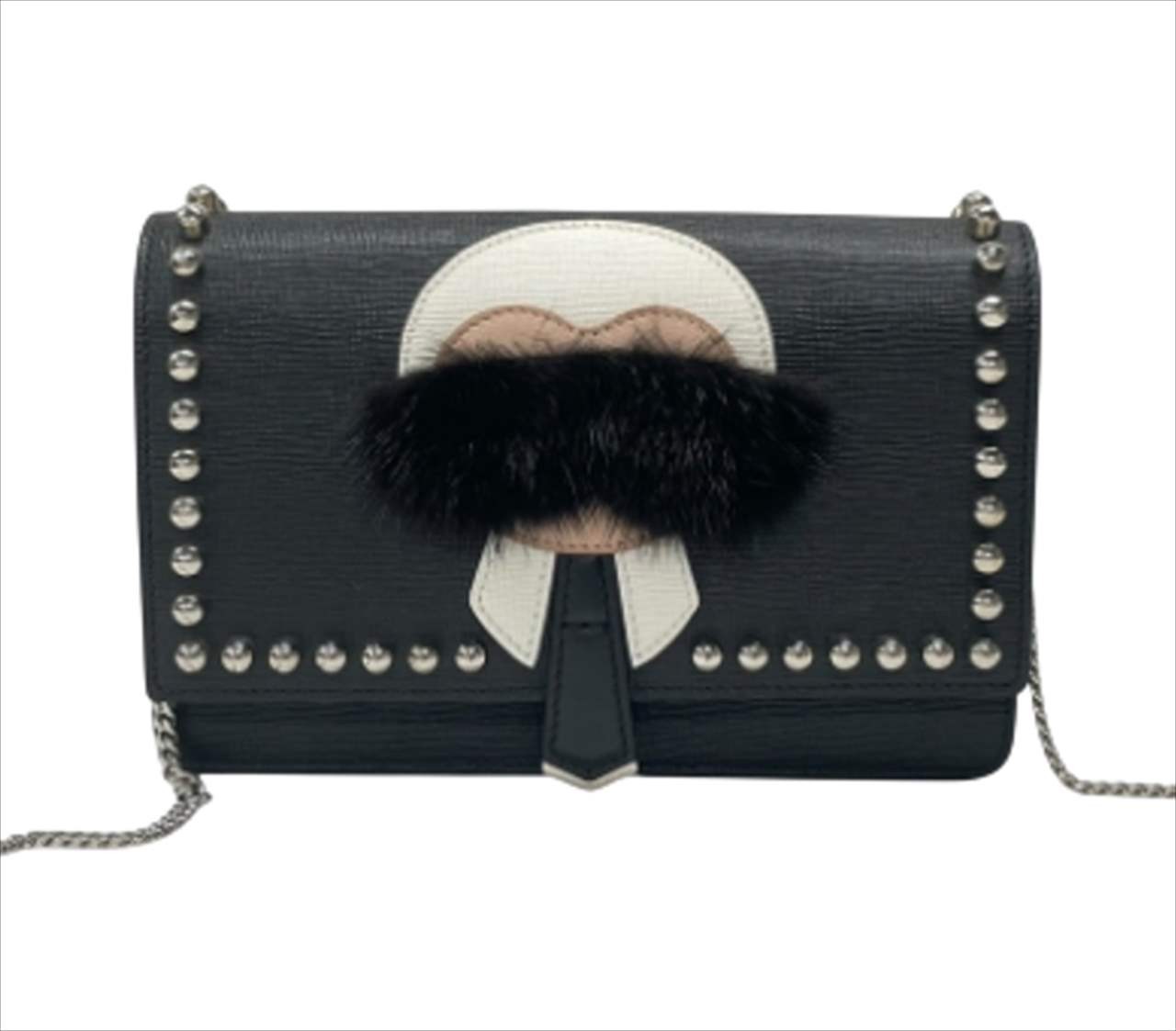 Fendi Shoulder Bag Chain Wallet Karl Lagerfeld 8M0346 Size: W:7.5×H:5.1 in.