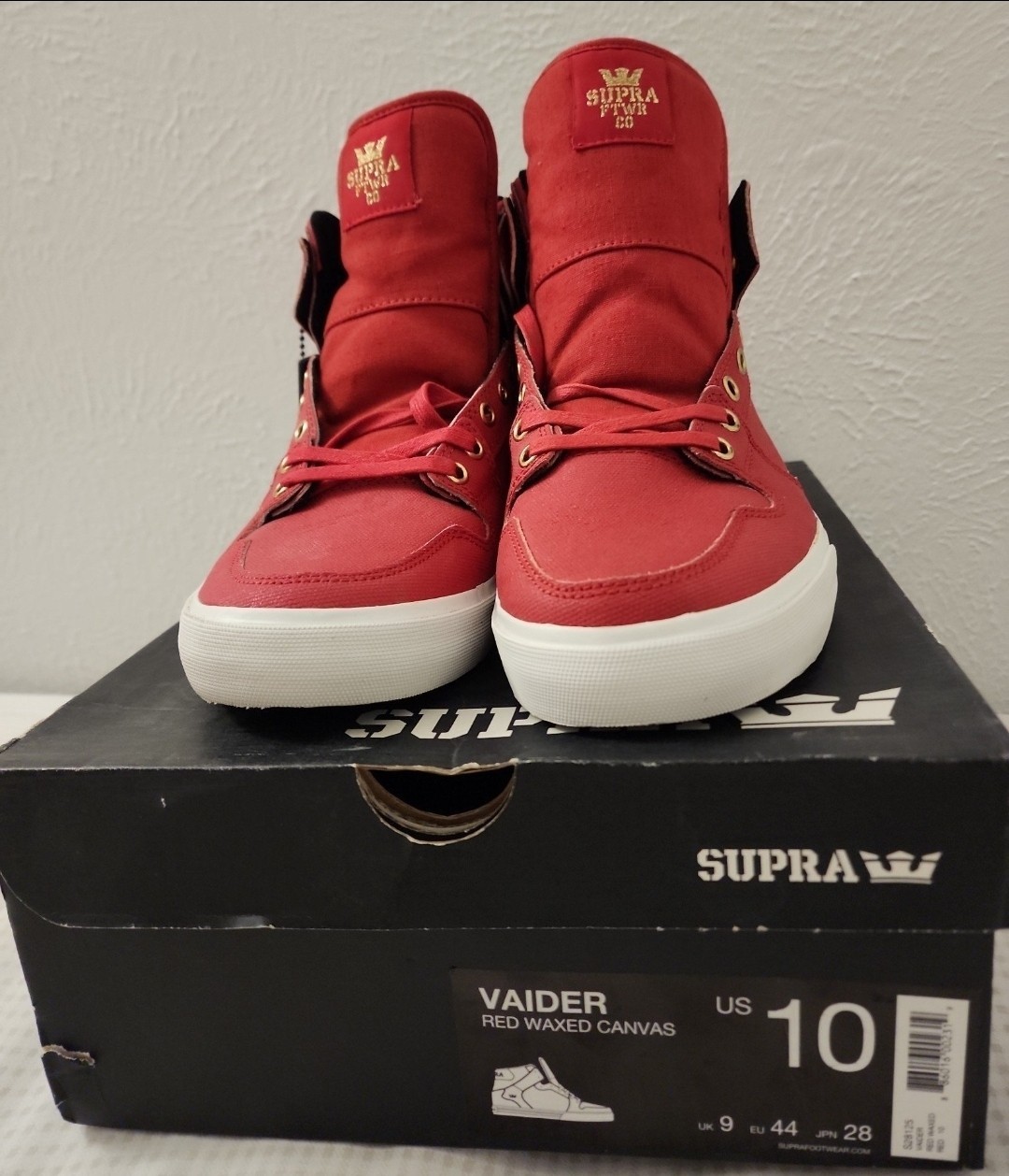 Rare Supra TK Vaider ‘Valentine’s Day’ HIGHTOP skytop Skateboarding Shoes NEW
