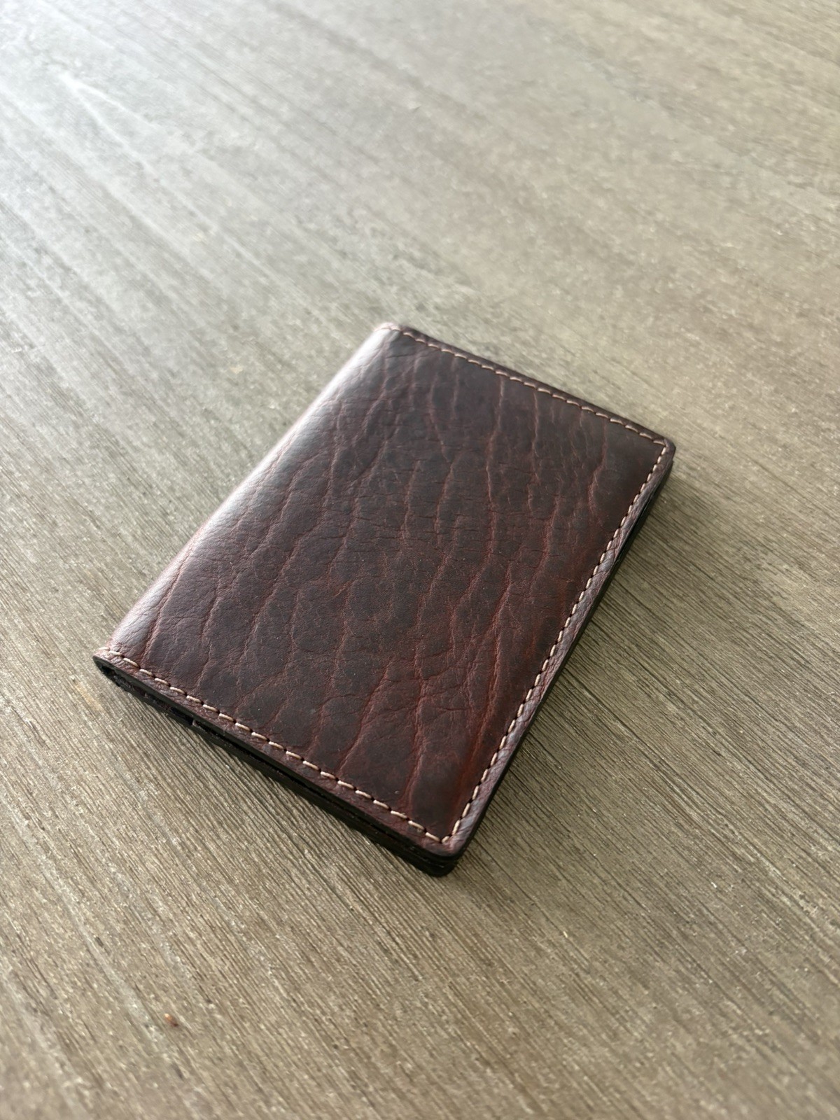 Orvis BISON Leather Card Carrier Wallet NWT