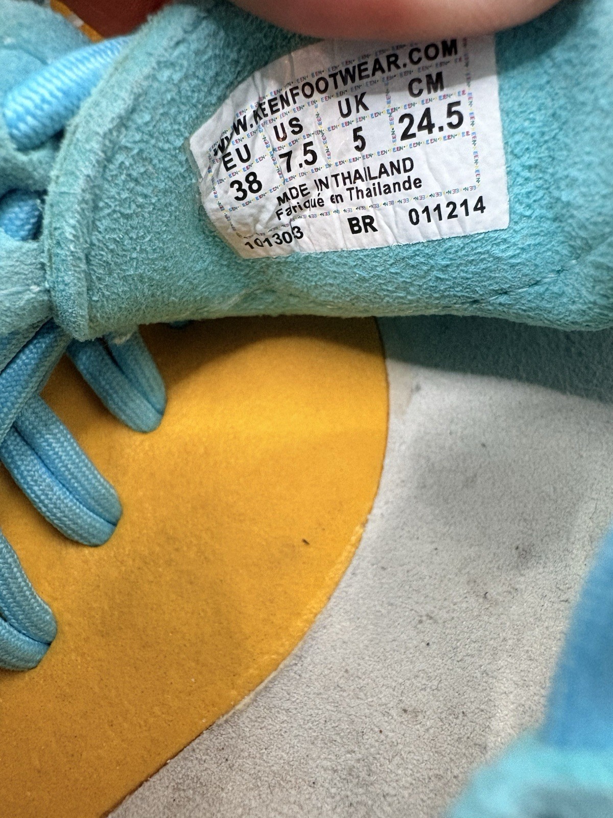 KEEN Uneek Women 7.5 Sandal Water Shoe Aqua Teal Blue Cord Strappy