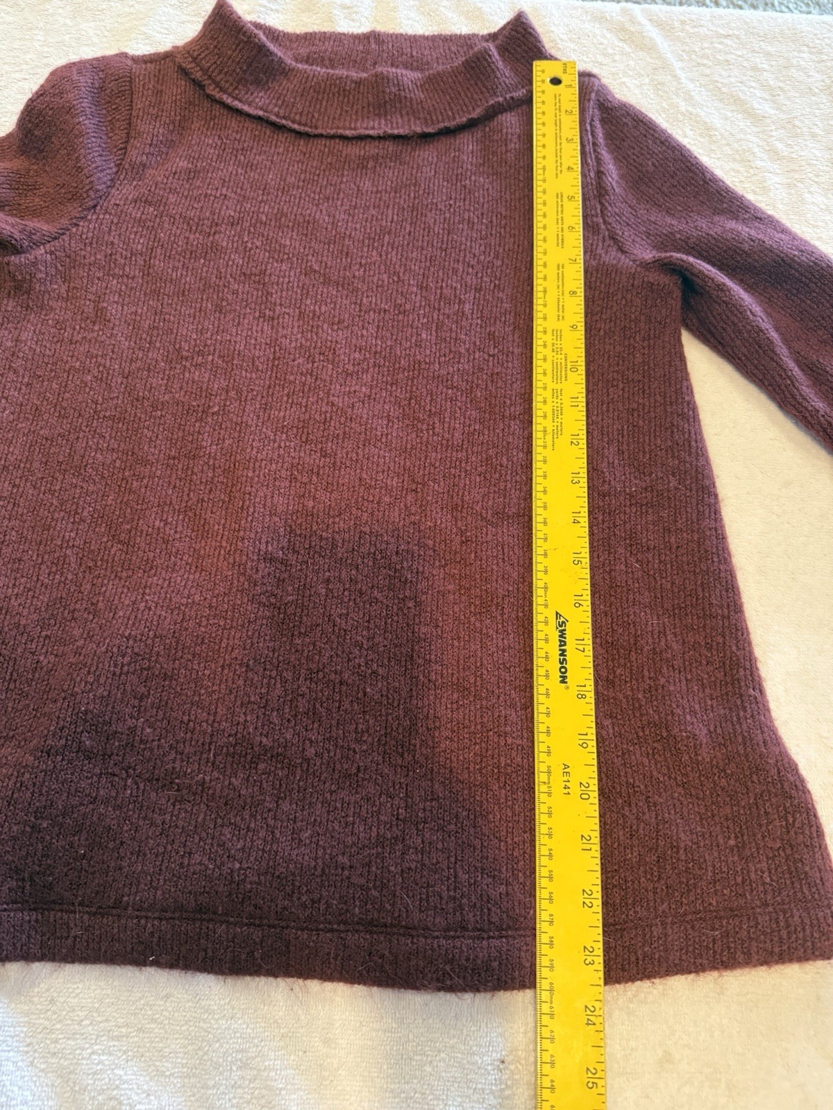 Loft Women’s Mock Neck Sweater, Size Medium, Acrylic/polyester/spandex Blend