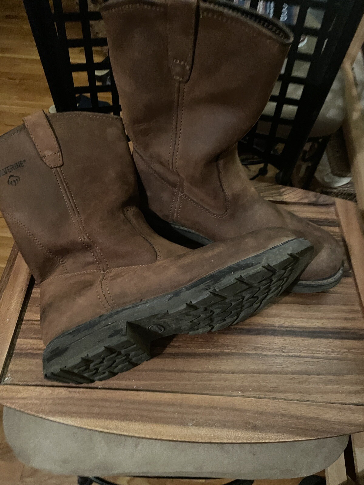 Wolverine Wellington W04727 Men’s Brown Leather Work Western Boots – Size 11