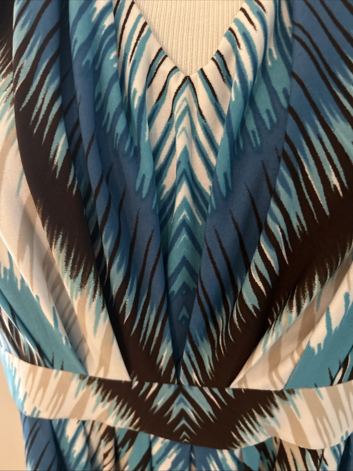 Chicos Maxi Dress Size 2 Or L/12 Poly Spandex Blend