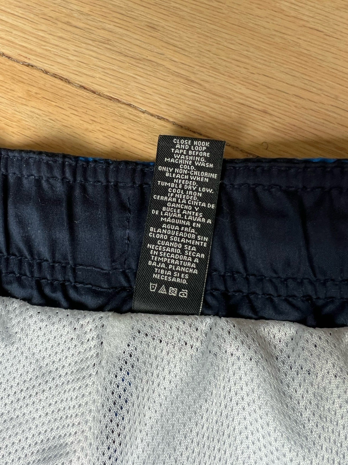 OP Ocean Pacific Men’s Size Large (36-38) Surfer Blue Striped Board Swim Shorts