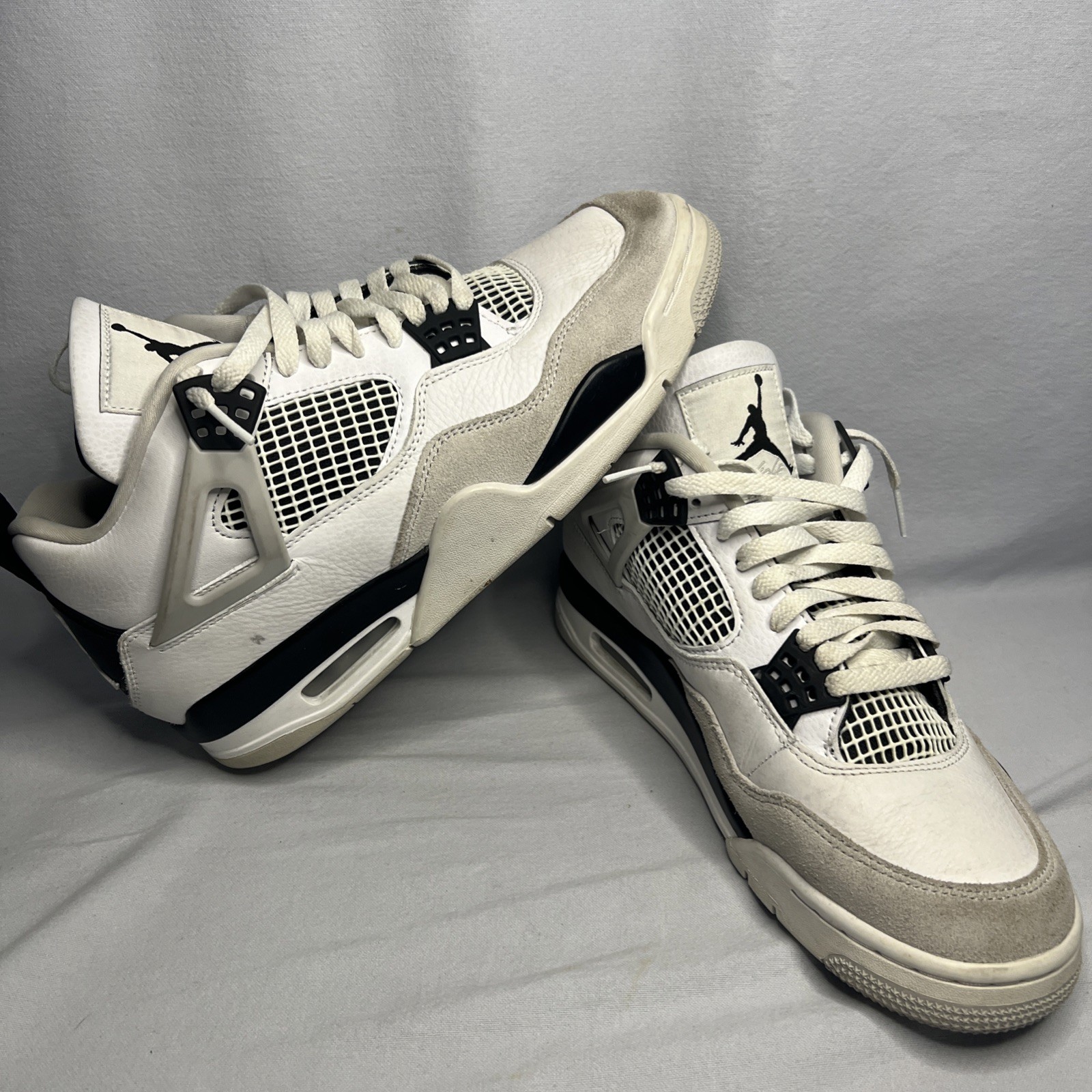 Air Jordan 4 Retro Military Black Sneakers DH6927-111 Size 9. PT
