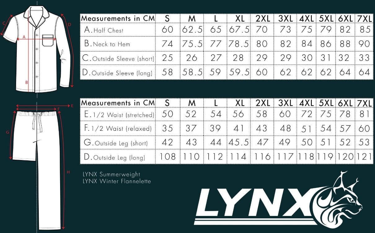 Mens Lynx Sizes S-7XL Vallarta Blue Check Flannel Long Sleeve Pyjama Set Pjs – V