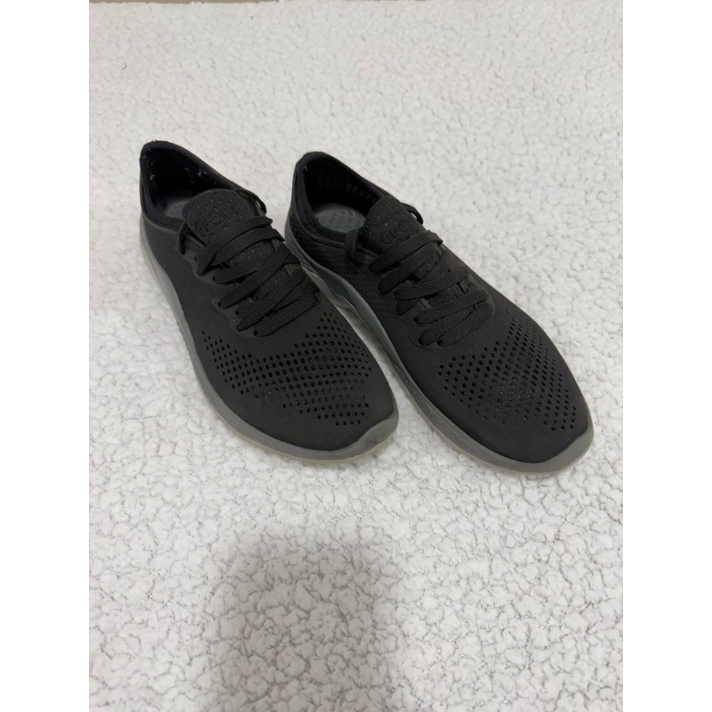 Crocs LiteRide 360 Pacer Womens W9 Black Comfort Walking Sneakers Lace Up Casual