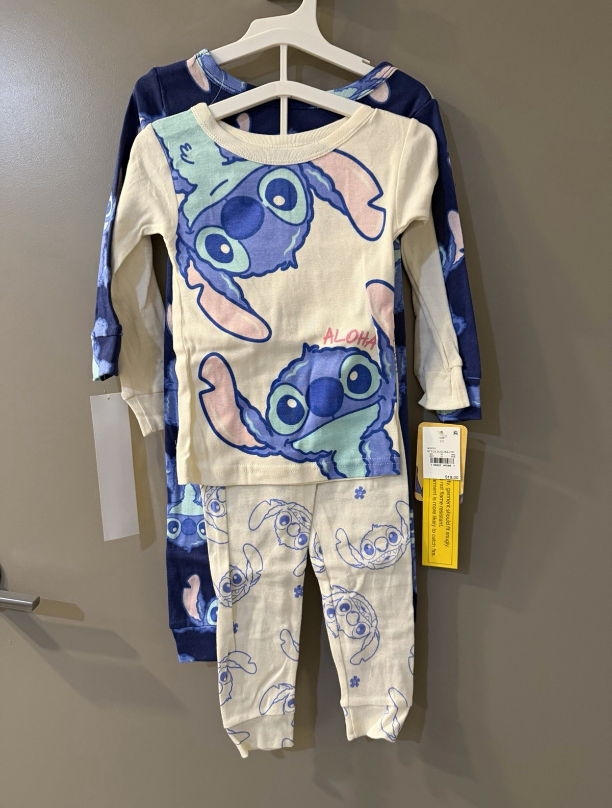 NWT Disney Stitch Pajama 2 Sets Size 3T