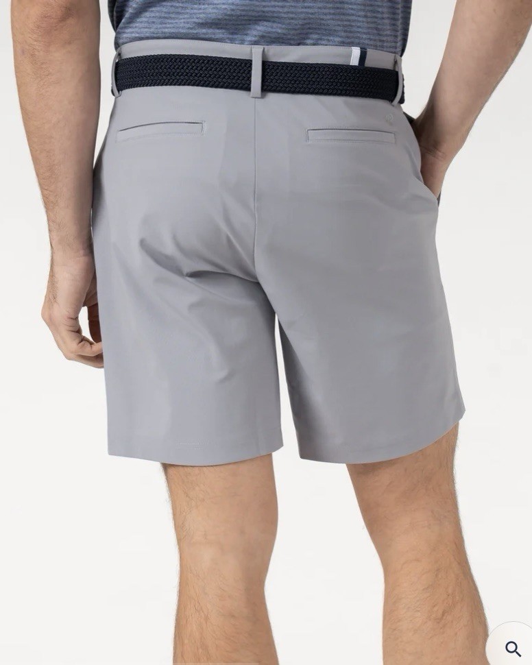 Rhoback Looper Delta Shorts Men’s 34 Grey Stainless Steel Golf
