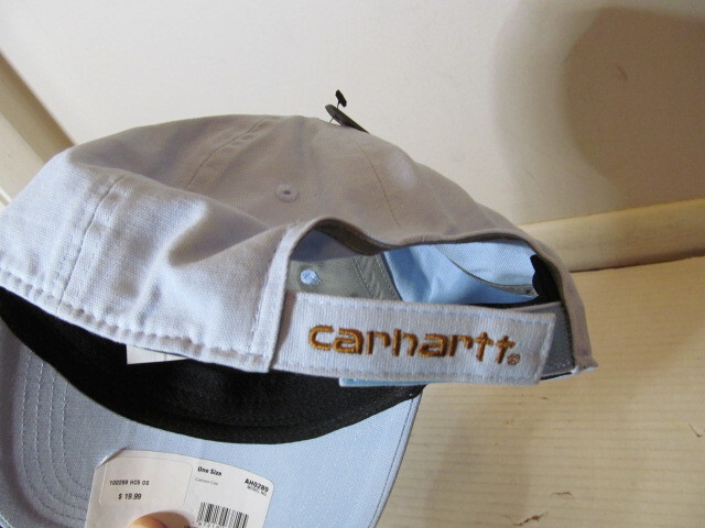 Carhartt Womens Built To Leather Patch Canvas Hat, Peach or Blue, One SizeAH0289