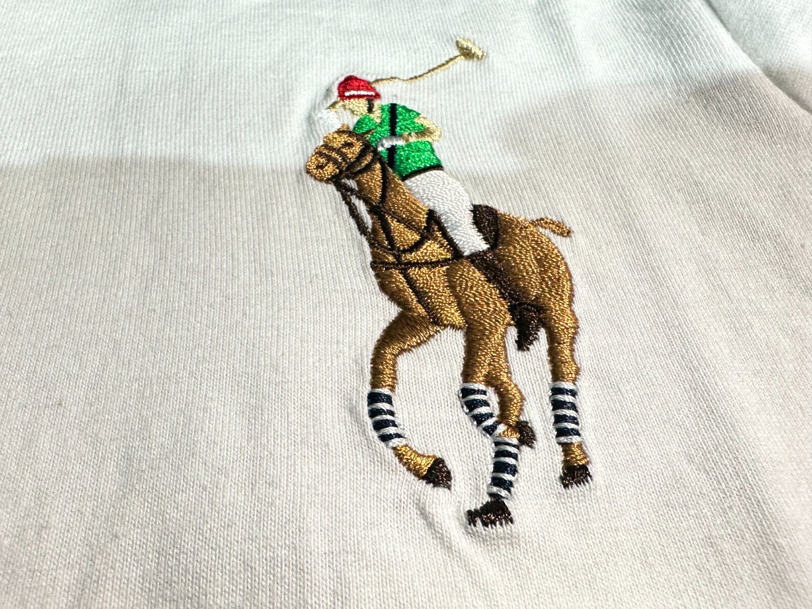 Polo Ralph Lauren Embroidered Big Pony Kids White Blue T-shirt – Sz. 6 – NWOT