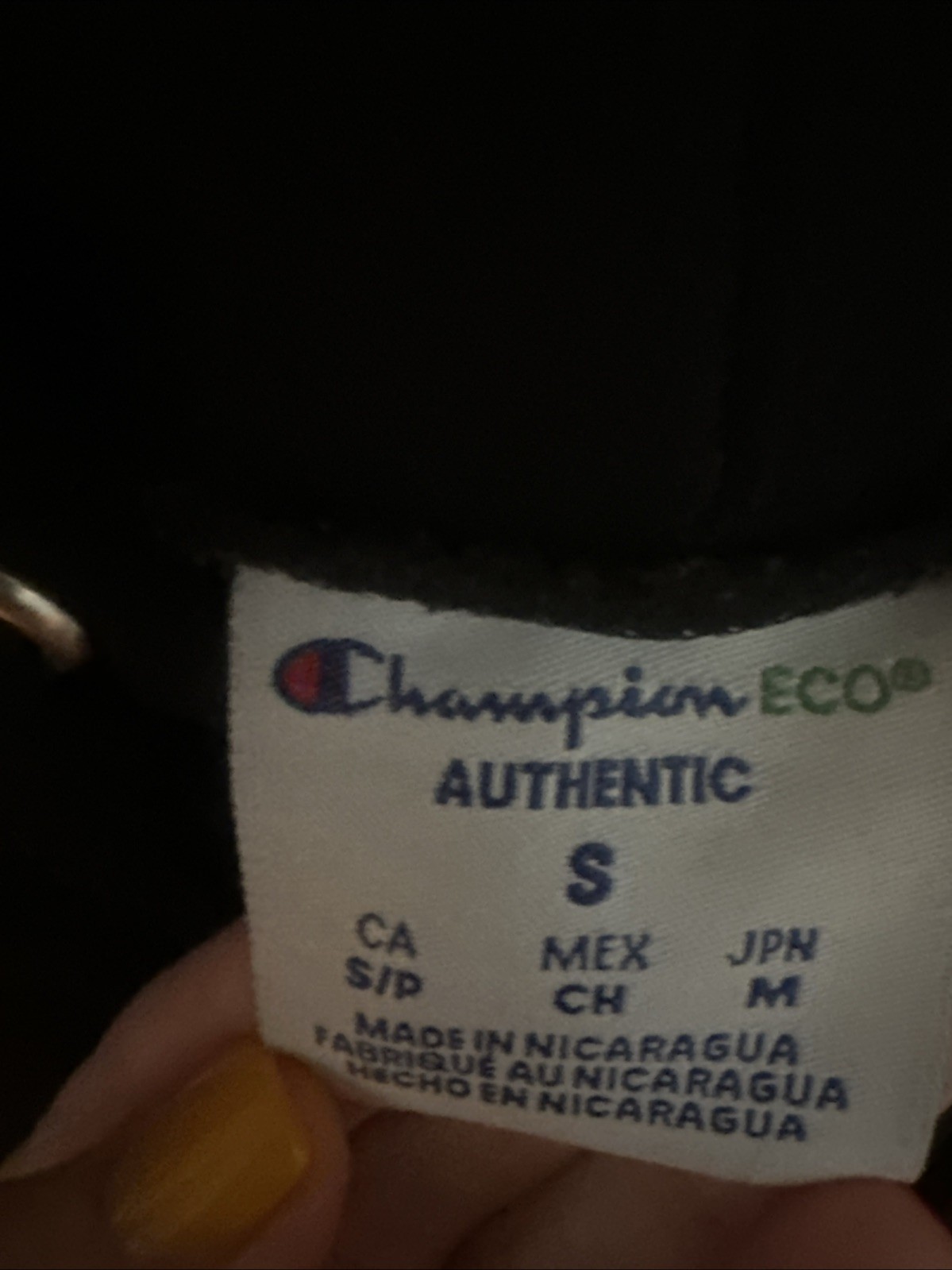Champion Reverse Weave Wake Forest Hoodie Black WF Sweatshirt CS3051 M NEW