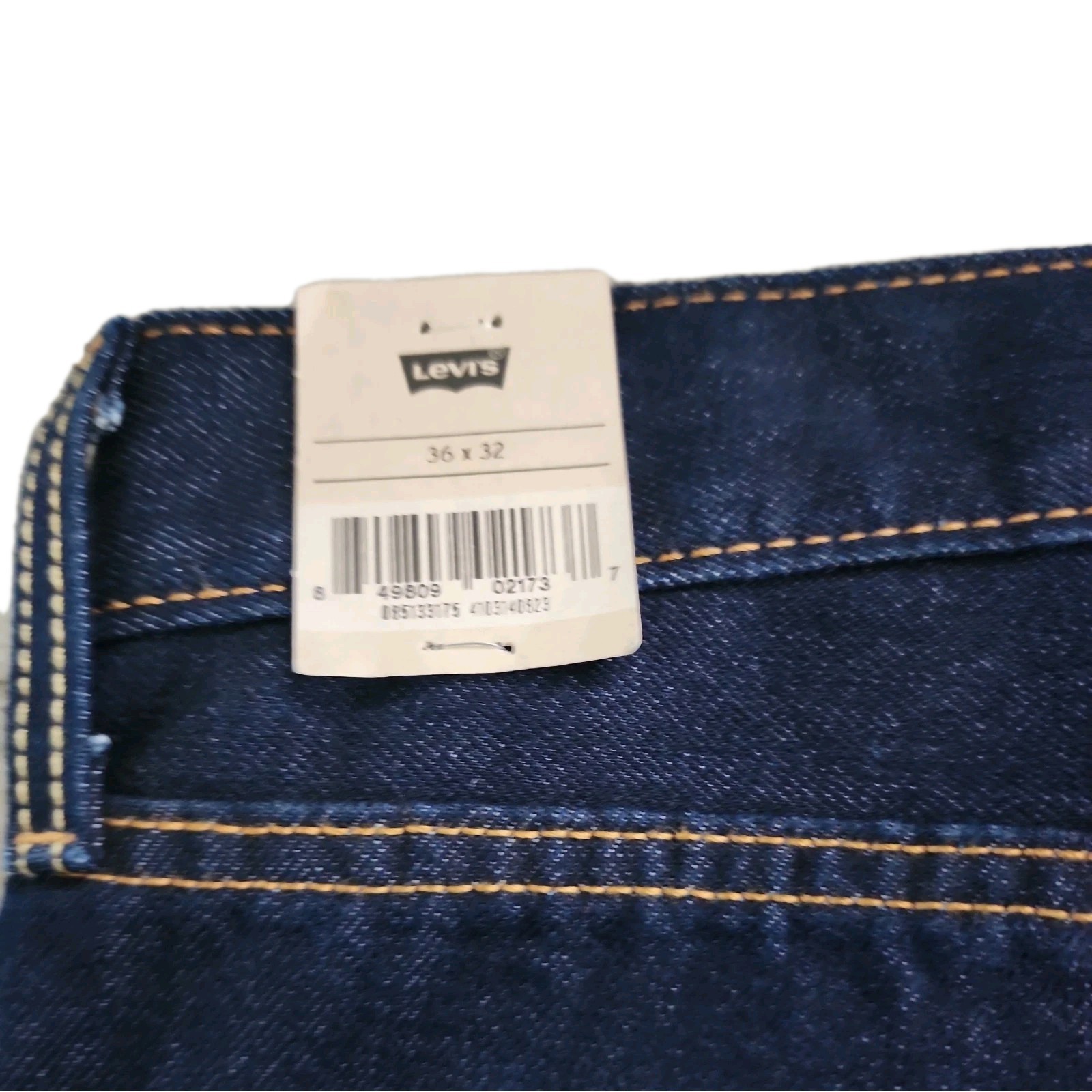 Levi’s 513 Men’s Slim Straight Fit 36×32 Dark Blue 085133175 NWT MSRP $69.50