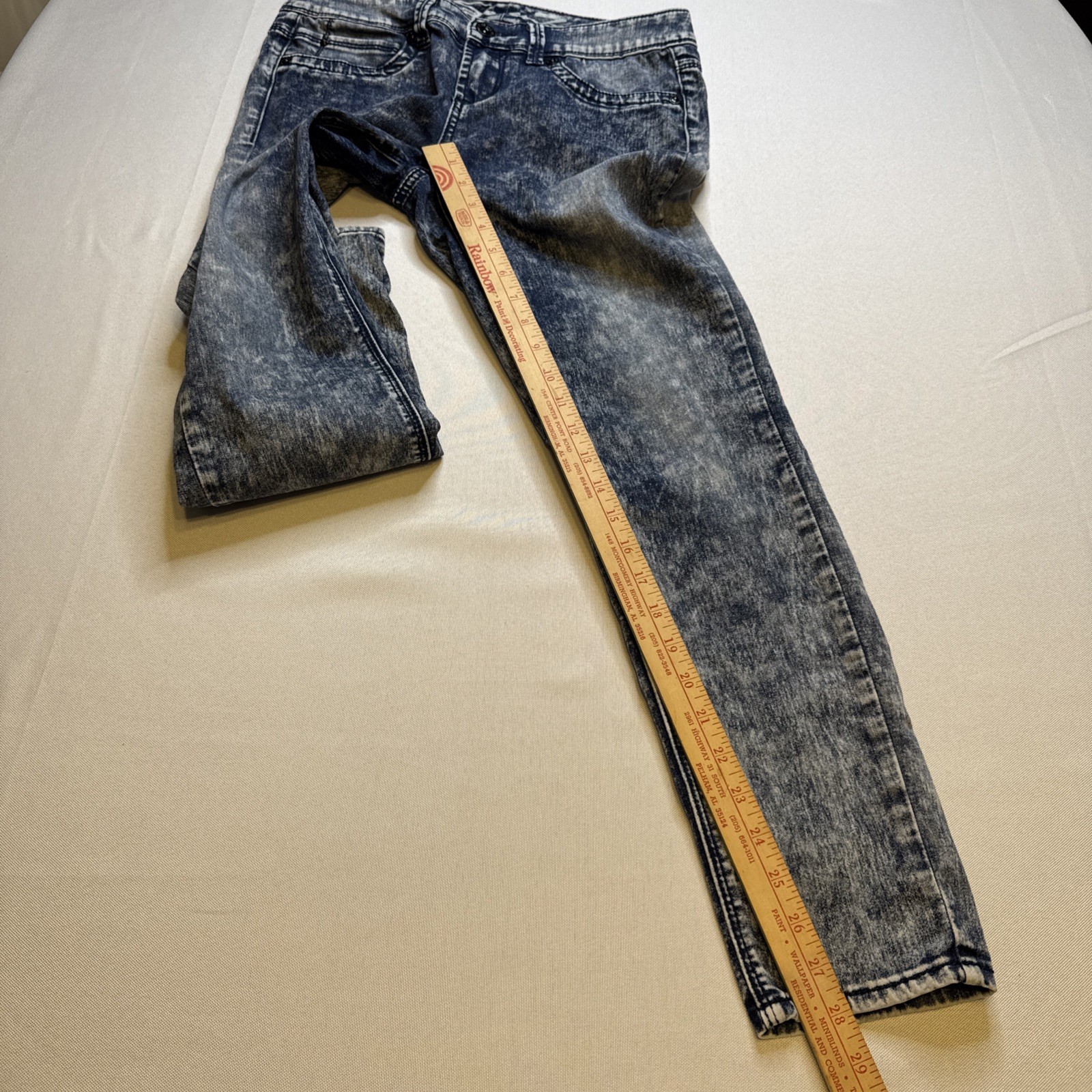 Seven7 Stonewashed Denim Legging Size 4 Retro 80’s # 0068