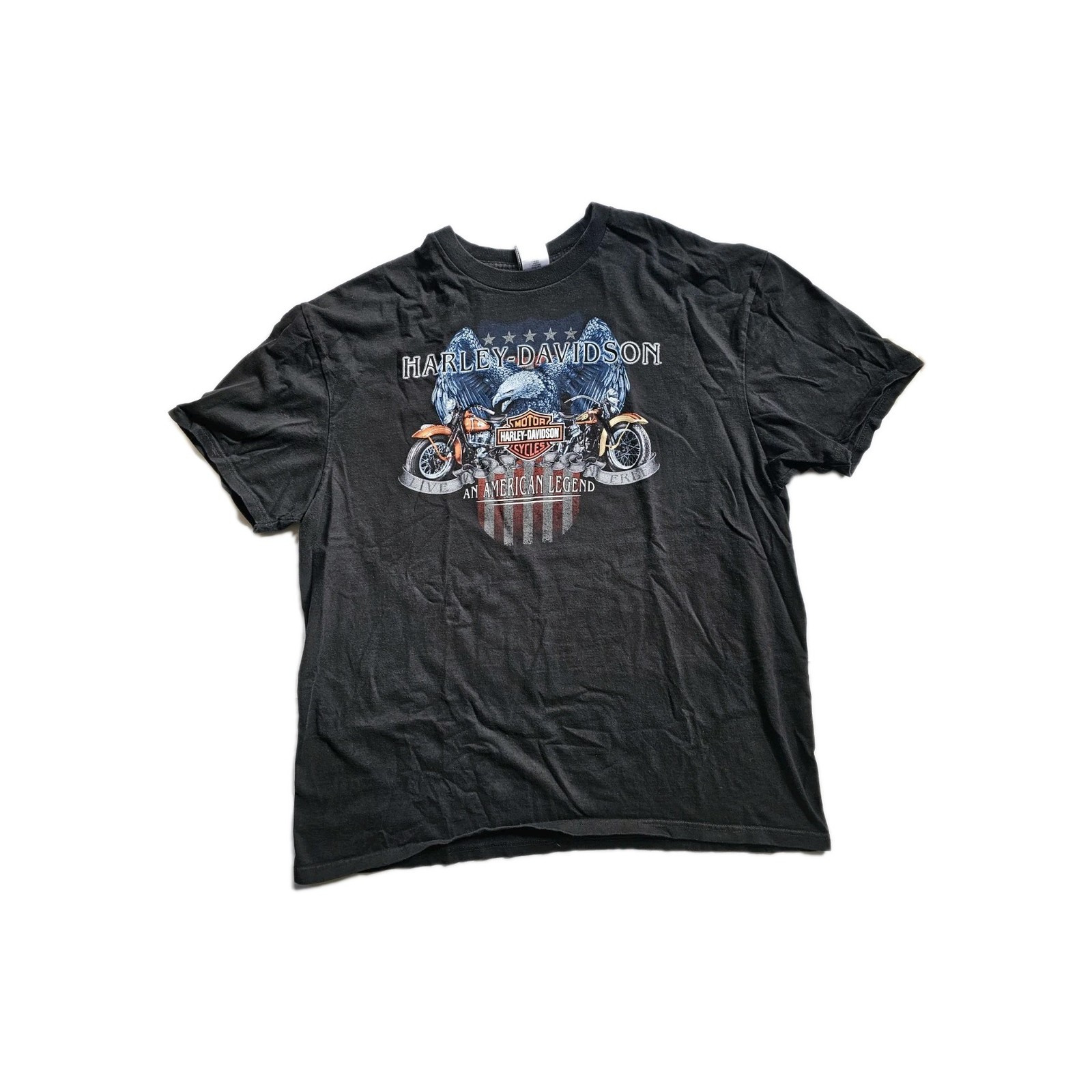 Savannah GA Harley-Davidson 2 Sided T-Shirt Men’s 2XL 50 inX 29.5in Ship Eagle