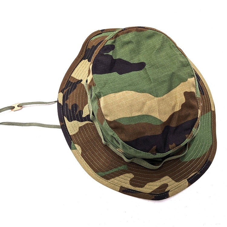 Vietnam Shooter’s 2″ Short Brim Boonie Cover – Woodland Boonie Hat – Gov’t Issue
