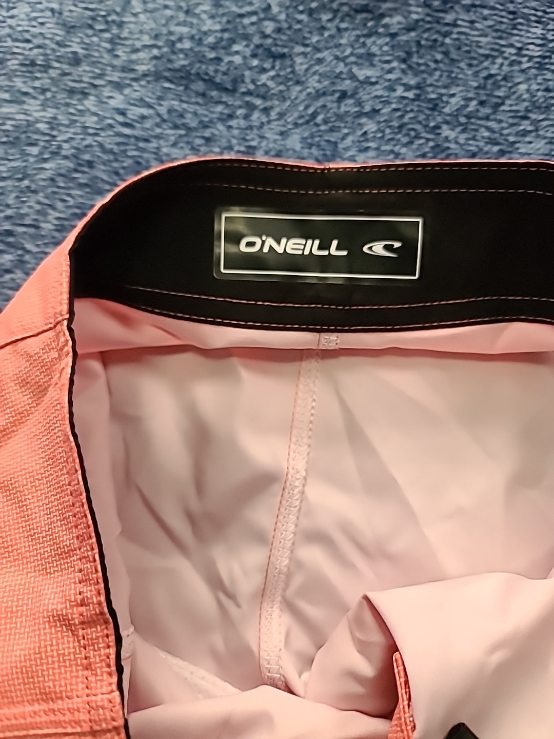O’neill Mens 30 Weaver Below the Knee 21″ Orange/Pink Board Shorts Swim Cargo