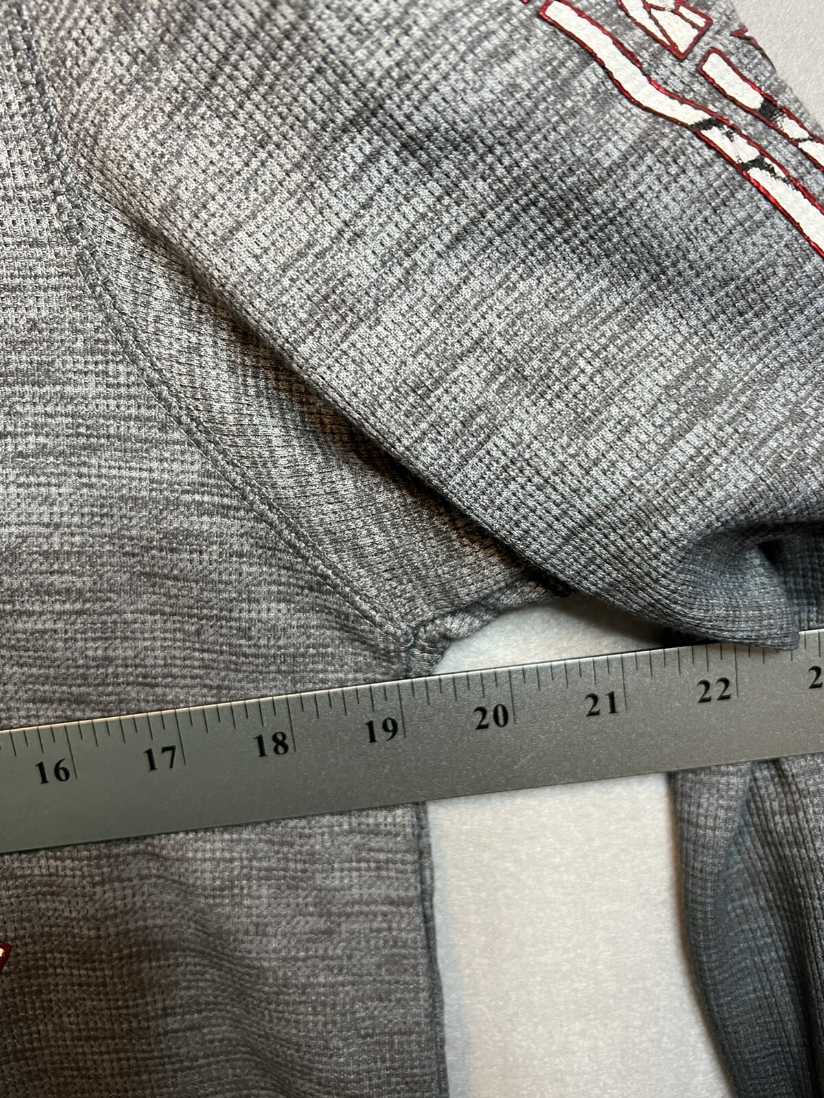 American Fighter Long Sleeve Kingsgate Thermal Shirt Mens Sz L Large Gray