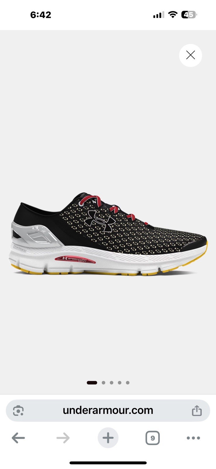 UA SpeedForm® Gemini – Black / Ivory Dune – 003
