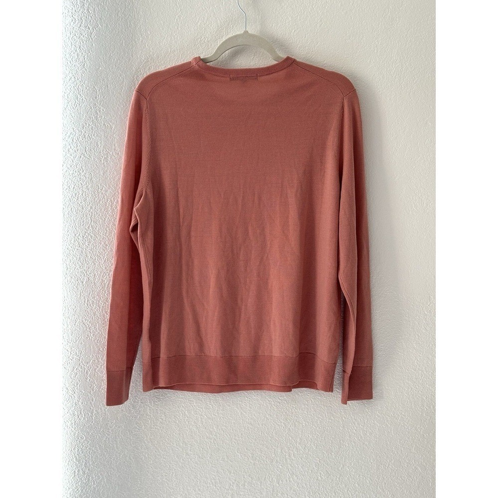 Uniqlo Pullover Basic Wool Crewneck Lightweight Layering Sweater Pink Size XXL