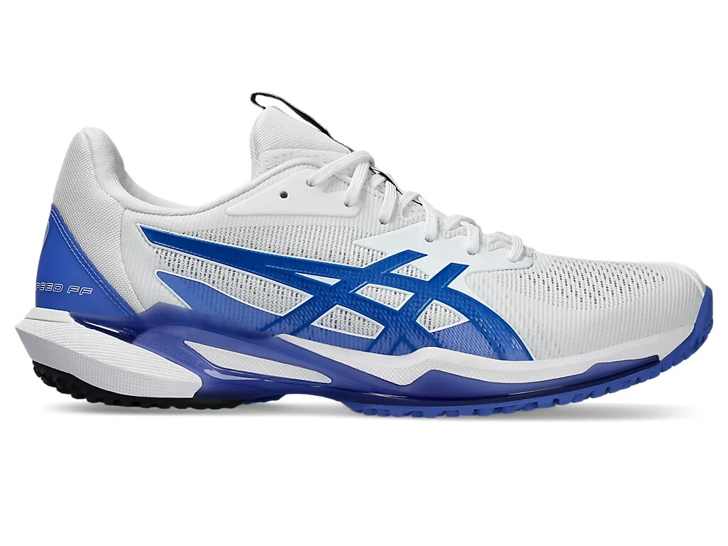 ASICS Men’s Tennis Shoes SOLUTION SPEED FF 3 OC 1041A439-100 White/Tuna Blue