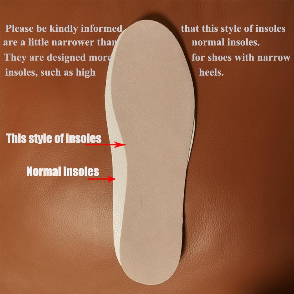 Pigskin Leather Cushion Inserts for , -Adhesive Barefoot Cushioning Shoe Inso…