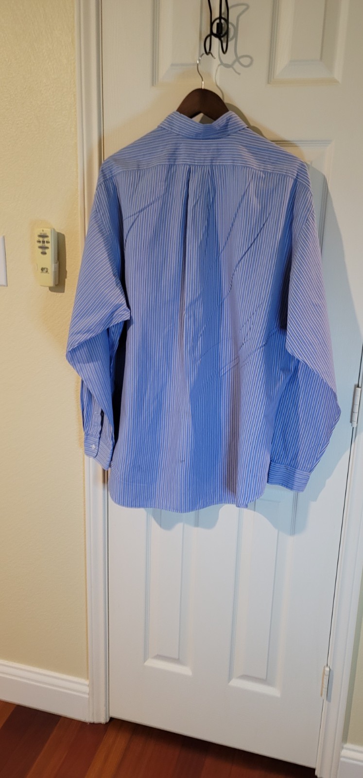 Ralph Lauren Men’s Blue White Striped Button-Down Dress Shirt