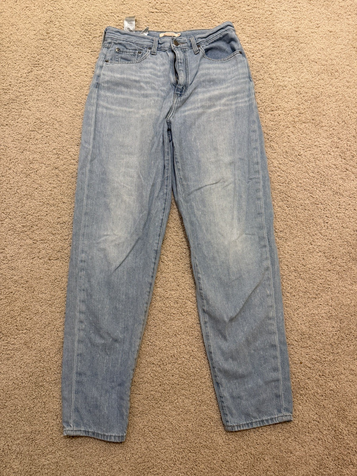Levi’s Premium High Loose Taper Fit Women Jeans 28 Blue Denim Medium Wash Cotton